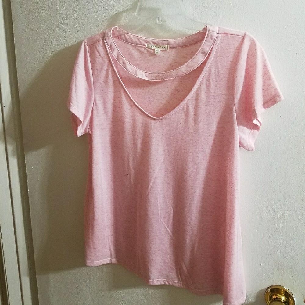 pink blouse from dillards